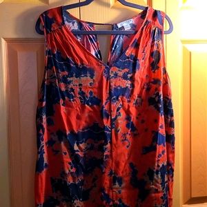 Tyedye sleeveless blouse